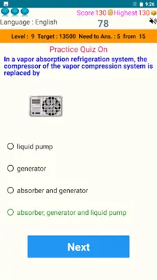 HVAC Quiz android App screenshot 1